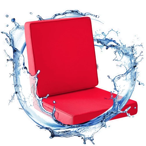 IPYNBAP Outdoor Chair Cushion Set 19 x 19 x 3 Inch, Waterproof & Fade Resistant Patio Furniture Cushions, Deep Seat & Back Cushion with Ties and Removable Covers for Chair Sofa Couch, Navy Blue