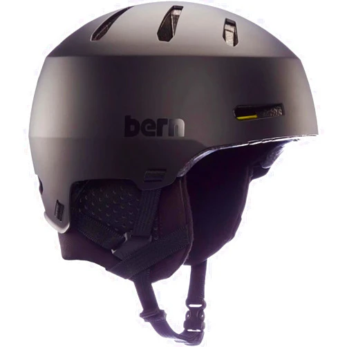 Bern Macon 2.0 Snowsports Ski and Snowboard Helmet for Men and Women, Brim Style, Multisport Certified, MIPS Rotational Impact Protection, Adjustable Fit, Removable Liner, Anti-fog Ventilation