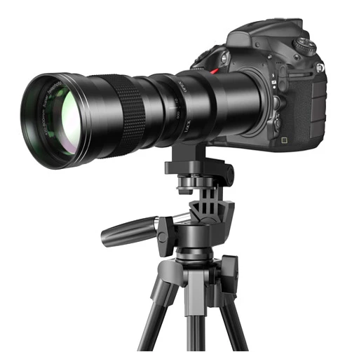 Lightdow 420-800mm f/8.3 Manual Zoom Super Telephoto Lens + T Mount Ring for Sony Alpha A9 A7S A7R A7S A7 II A6000 A6300 A6500 A5100 A5000 Mirrorless Digitial SLR Camera
