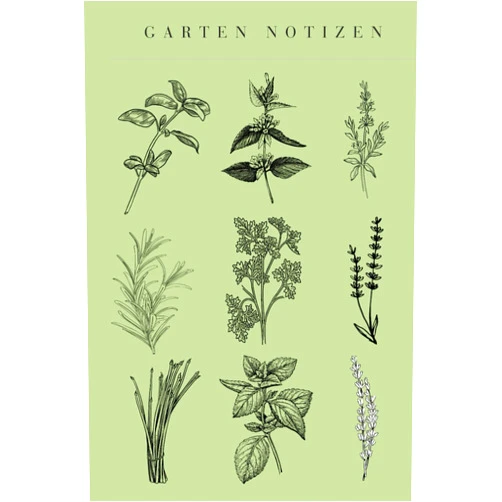 Flora Design Garten Notizen (German Edition)
