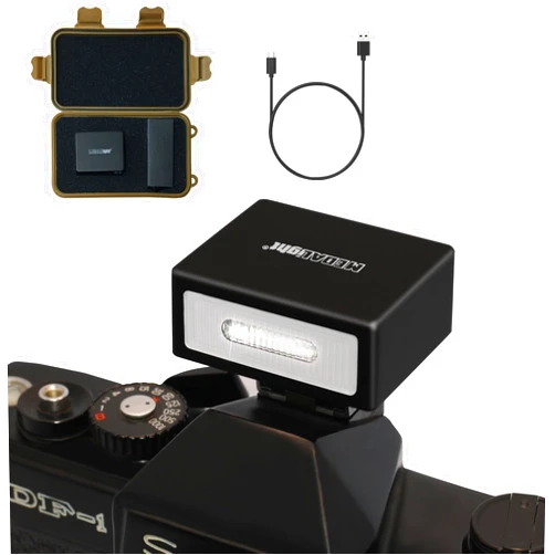 MEDALight F1 Mini Camera Flash Camera Flash Speedlite for Ricoh (GR3/GR3X,etc.) Fuji/Sony/Nikon/Canon,Digital Film Cameras,Portable Mini hot Shoe Flashlight for DSLR Cameras.