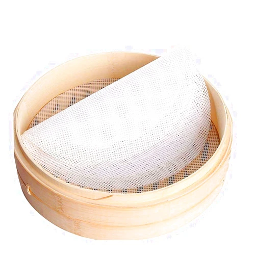 Inchant Stohua 5 pcs Non Stick Silicone Steamer Liners Mesh Mat Round Pad for Bamboo Steamer, Reusable,Flexible-11