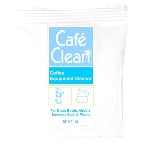 Stera Sheen Coffee Equipment Cleaner, All-Purpose Brewing Equipment, Espresso, Coffee Maker Cleaner, Café Clean Removes Oil, Stain Buildup, from Glass, Plastic & Stainless Steel - 1 Oz. (48 Count)