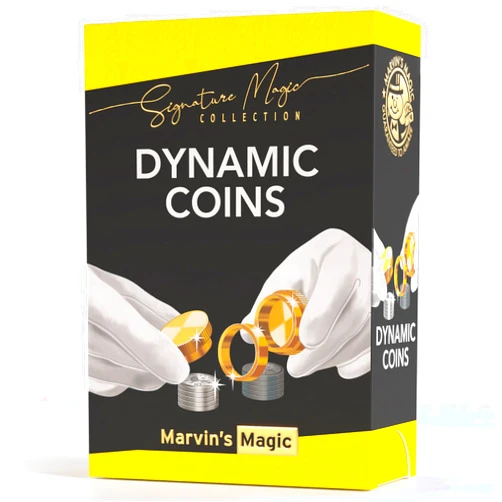 Marvin's Magic - Signature Dynamic Coins Amazing Trick Set - Precision Brass Magic Trick with Props and Instructions - Classic Coin Illusion for Teens and Adults Age 14+ - Gifts for Kids and Adults