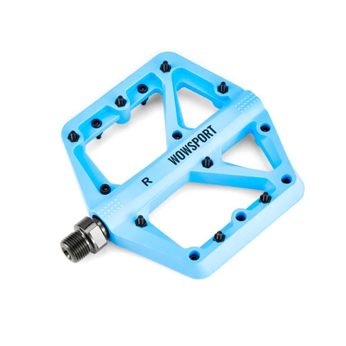 Wowsport Mountain Bike Pedals MTB Pedals Nylon Composite Lightweight Durable and Extra Wide Flat 916 Pedals for BMX MTB Mountain Road Bike