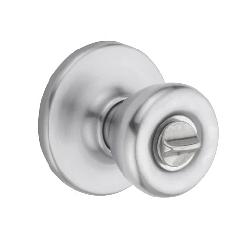 Kwikset 93001-928 Tylo Privacy Bed/Bath Knob In Satin Chrome