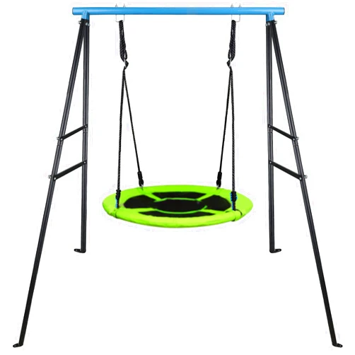 LMYE Swing Stand, New Upgraded Extended Metal Swing Frame with Ground Nail for Most Swings, Length 36