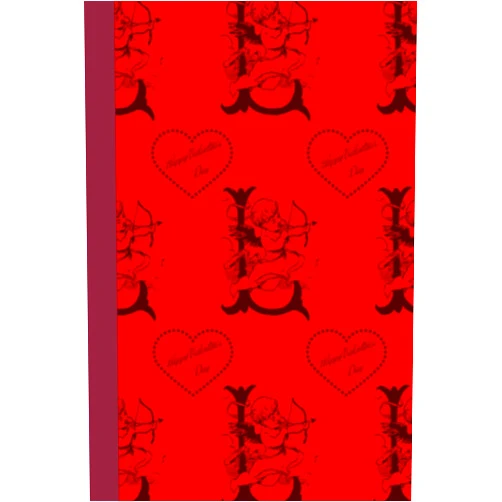 JWM Easy Designs Happy Valentines Day Blank College Ruled Lined Composition Notebook For 120 Pages of 6