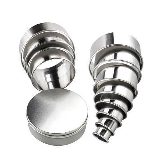 YXChome Round Cookie Cutters, Biscuit Cutter Set - 12 Pcs Stainless Steel Circle Cookie Cutters, Round Shapes Cookie Cutters for Baking, Round Set for pastry cutter, Donut Cutter, dough cutter, Ring Mold