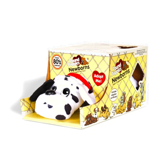 Basic Fun POUND PUPPIES Newborns - Classic Stuffed Animal Plush Toy - 8