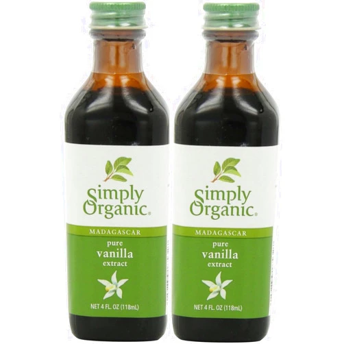 Simply Organic, Madagascar Pure Vanilla Extract, 4 fl oz (118 ml) - 2pcs