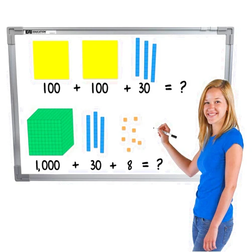 EAI Education Jumbo Magnetic QuietShape Foam Base Ten: Differentiated - Set of 131