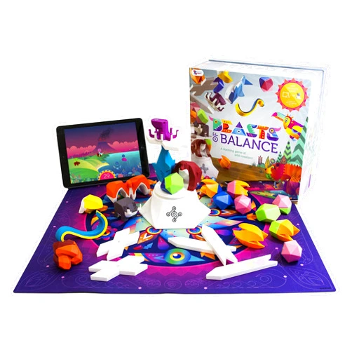 Sensible Object Beasts of Balance - A Digital Tabletop Hybrid Family Stacking Game For Ages 7+ (BOB-COR-WW-1/GEN)Plinth included