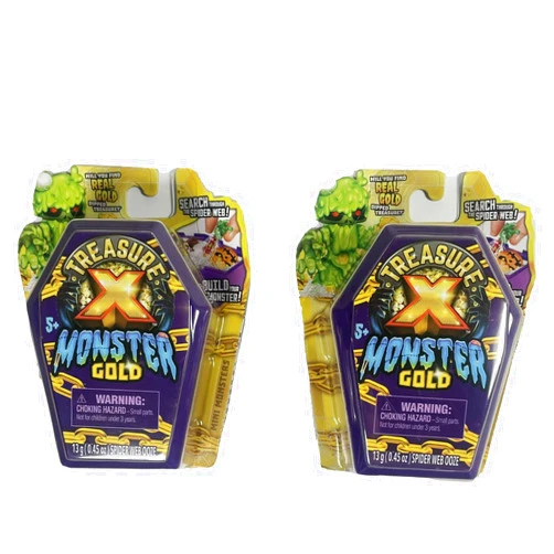 Browns' Nurseries Lot of 2 Treasure X Monster Gold Mini Mystery Coffin 8 Levels