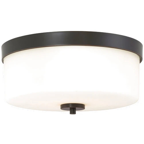 NUVO 60/6331 Two Light Flush Mount, 2, Bronze/Dark
