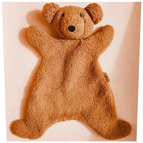 Bumble Bear Teddy Bear | Lamb Lovey Comforter Toy for Babies, Snuggle Toy Baby Girl & Boy, Nursery Soft Little Lovie for Newborns and up, Cuddly Plush Security Blanket Toy Infants 0-6 Months, 12inch (Brown Bear)