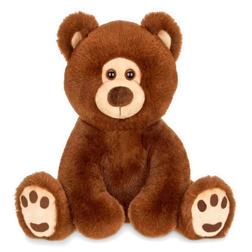 Bearington Collection Lil' Barnaby Chocolate Brown Plush Stuffed Animal Teddy Bear, 11.5 inches