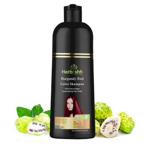 Herbishh Argan Hair Color Shampoo- Red Burgundy