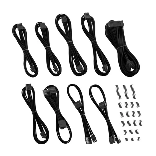 CableMod RT-Series Classic ModMesh Sleeved Cable Kit for ASUS/Seasonic/Phanteks Revolt (Black)