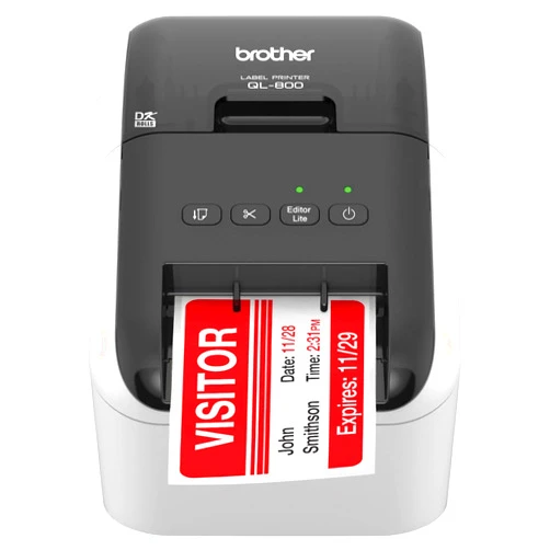 Brother QL-800 Professional Label Printer - Wired USB Connectivity - Black and Red Printing, 2.4