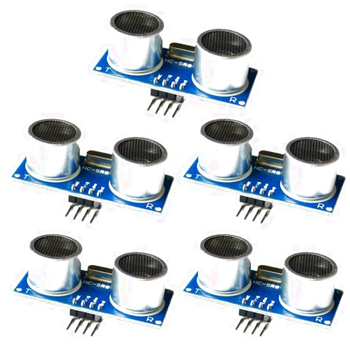 Andy's Orchids 5pcs Ultrasonic Module HC-SR04 Distance Measuring Transducer Sensor for Arduino 3.3-5V