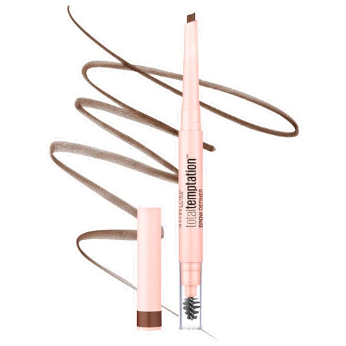 Maybelline Total Temptation Eyebrow Definer Pencil, Medium Brown, 1 Count