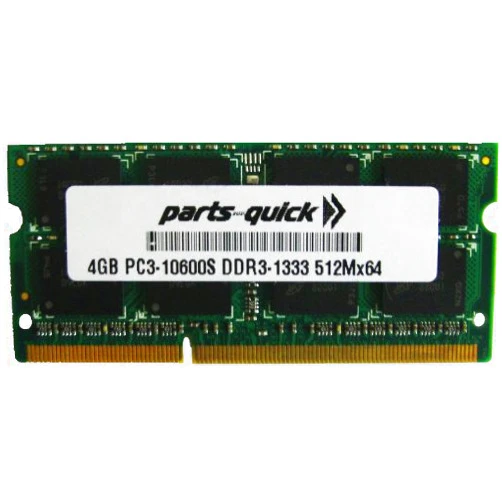 Parts-quick 4GB Memory for Acer Aspire 5749/Z Series AS5749/Z-xxx DDR3 PC3-10600 1333MHz SODIMM RAM (PARTS-QUICK Brand)