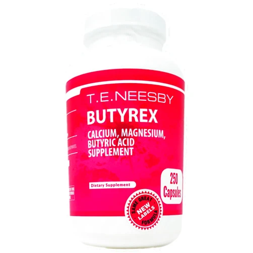 T.E. Neesby Butyrex Calcium/Magnesium Butyrate Complex: 250 Capsules