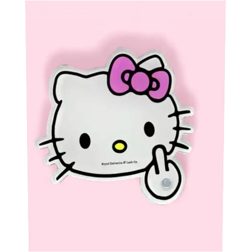 Royal Esthetics & Lash Co. Lash Extension Tiles (Hello Kitty - Middle Finger)