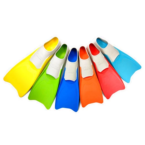 Flow Swim Gear Flow Premium Rubber Long Fins for Swim and Lap Training - Youth Sizes for Kids, Young Men, and Women