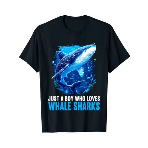 Whale Sharks Whale Shark Lovers Gifts Shop Just a Boy who loves Whale Sharks Whale Shark T-Shirt