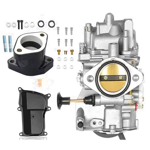 JOD YFM350 Carburetor for Yamaha 1987-1990 & 1992-1995 Moto-4 350 YFM350/1987-2004 Warrior 350 YFM350/1987-1998 Big Bear 350 YFM350/1996-1998 Kodiak 400 YFM400/1995 Wolverine 350 YFM35F +Intake Manifold