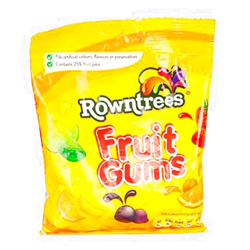 Rowntree's Rowntrees Fruit Gums Bag - British by Rowntree's