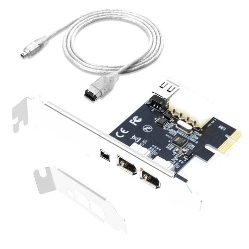 LBSC Firewire Card,Internal Firewire Port Cards,1394A PCIE 4-Ports FireWire 400 Expansion Card for Windows Desktop PCs,