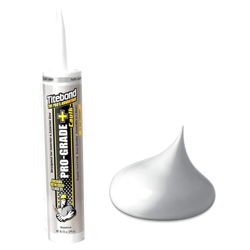 Titebond 10.1 Oz. Pro-Grade Plus Siliconized Acrylic Water-Based Caulk - Slate Gray