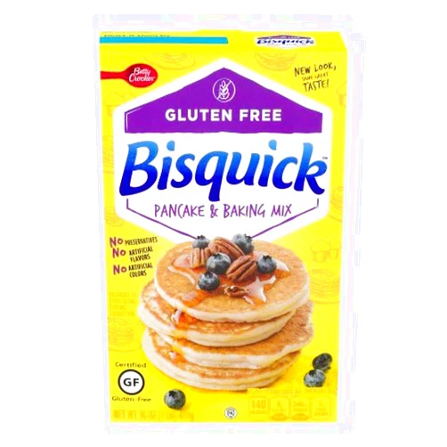 LASH LABS Betty Crocker Bisquick Baking Mix, Gluten Free Pancake and Baking Mix, 16 Oz Box (Pack of 2)