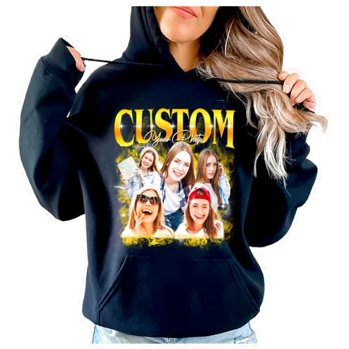 IZI POD Custom Your Own Bootleg Rap Tee Shirts, Custom I Love My Girlfriend Shirt, Custom Graphic Tees, Custom Vintage Shirt