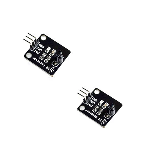 KOOBOOK 2Pcs Digital 38KHz Infrared IR Receiver Sensor Module for Arduino Compatible