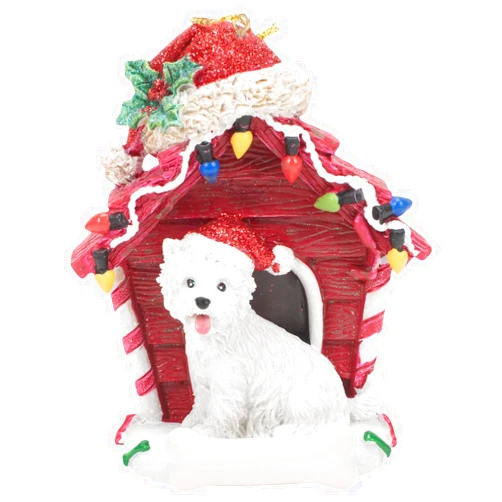 Kurt Adler Highland Terrier with Dog House Ornament