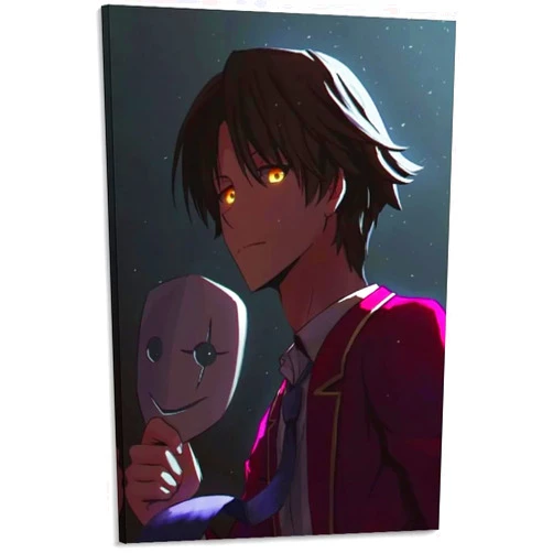 CHENXIANGXIA Ayanokoji Kiyotaka Poster Classroom Of The Elite Anime Manga Posters Art Print Wall Photo Paint Poster Hanging Picture Family Bedroom Decor Gift (12x18Frame)