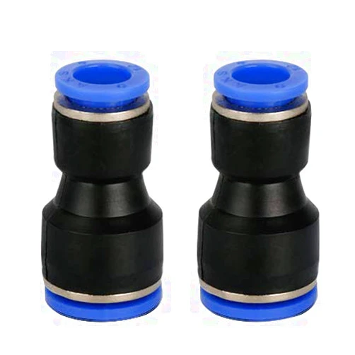 AFATEBOX Fuel Line Connector Nylon Tubing Hose Reducer Union Quick Connect 3/8 to 5/16 Straight, Fit for 3/8 to 5/16 inch OD Nylon Tube or Gas Line Pack of 2