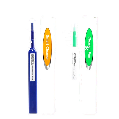 CALIDAKA 2pcs Fiber Optic Cleaner Fiber Optic connectors Cleaning,Fiber Optic Cleaner Pen Over 800 Cleans For L C 1.25mm 2.5mm SC/ST STE2000 Fiber Cleaning Pen