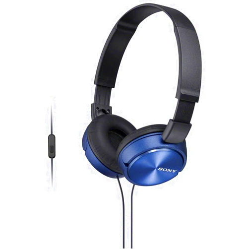 Sony MDR-ZX310AP ZX Series Wired On Ear Headphones with mic, Blue