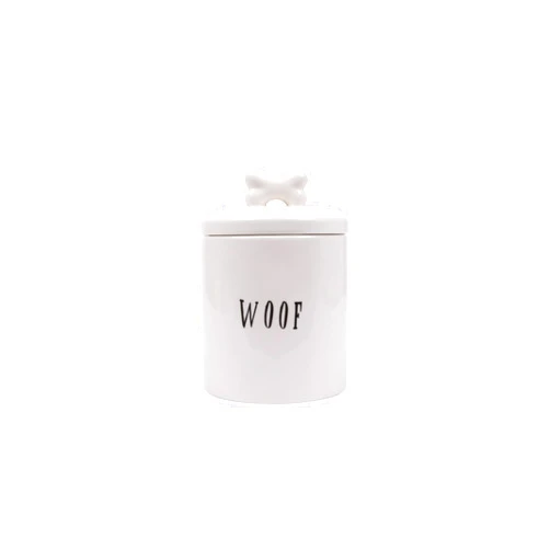 Creative Co-Op Woof Jar with Bone Handle on Lid