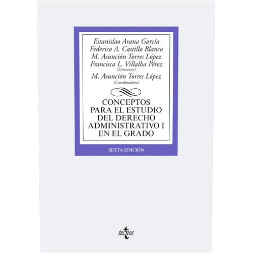 Spanish Edition by Estanislao Arana García (Author, Editor), Federico A. Castillo Blanco (Author, Editor), María del Pilar Bensusan Martín (Author), Ignacio Jiménez Soto (Author), Francisco Luis López Bustos (Author), Riánsares López Muñoz (Author), Javier E. Quesada Lumbreras (Author), Miguel Ángel Recuerda Girela (Author), Leonardo Sánchez-Mesa Martínez (Author), María Asunción Torres López (Editor), Francisca L. Villalba Pérez (Editor) & 9 more Format: Kindle Edition Conceptos para el estudio del Derecho administrativo I en el grado (Derecho - Biblioteca Universitaria de Editorial Tecnos) (Spanish Edition)