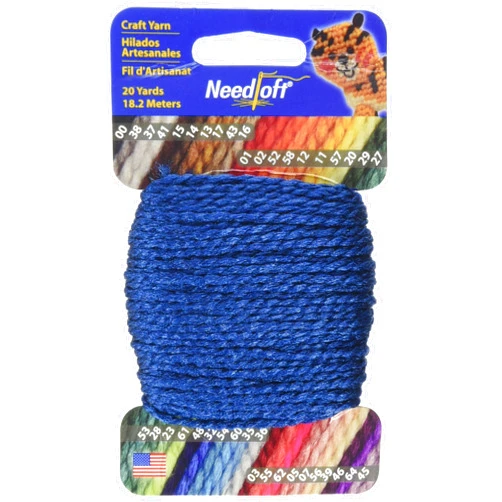 Cottage Mills Needloft Craft Yarn, 20-Yard, Dark Royal Blue