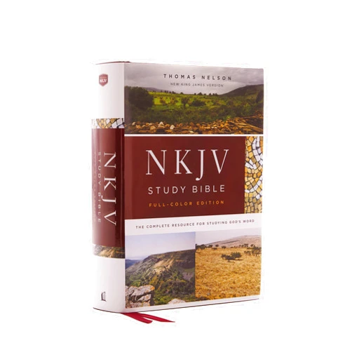 Thomas Nelson NKJV Study Bible, Hardcover, Burgundy, Full-Color, Comfort Print: The Complete Resource for Studying God’s Word