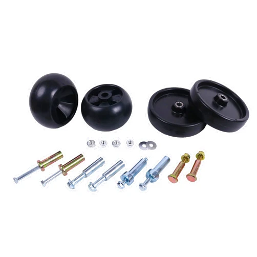 Czomoizc 4PK Deck Wheel and Hardware Kit 2007-06 2018-05 Compatible With JD 316 318 400 420 AM31009 AM32639 AM54223 AM54243 AM116299 M111489 M84690