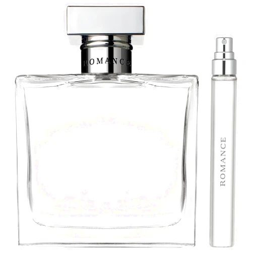 RALPH LAUREN FRAGRANCES - Romance - Eau de Parfum - Women's Perfume Set - Floral & Woody - With Rose, Jasmine & Berries - Medium Intensity - Bundle with Full Size, 3.4 Fl Oz & Travel Size, 0.34 Fl Oz