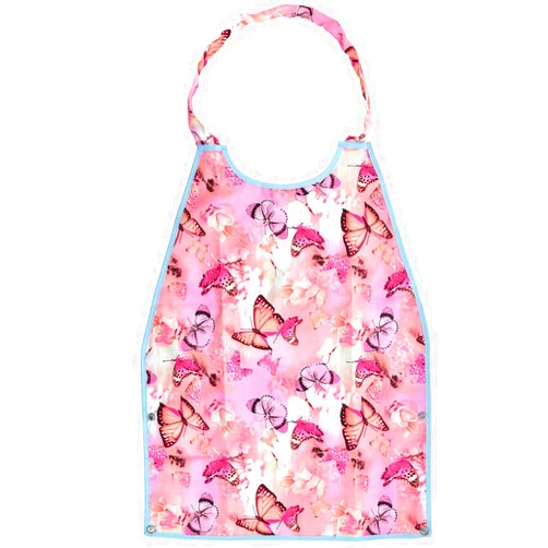 Celley Adult Bib for Women and Elderly with Large Neck Closure, Crumb Catcher Pouch, Reusable Washable Clothing Protector